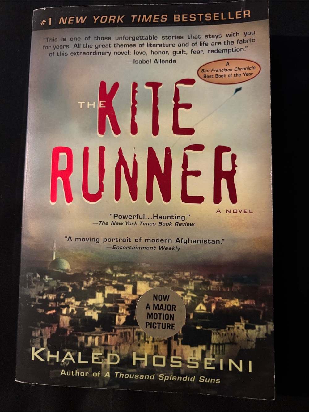 “The Kite Runner” by Khalid Hosseini - Paperback Book